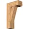Ekena Millwork Traditional Block Smooth Bracket w/ Offset Brace, Western Red Cedar, 7 1/2"W x 18"D x 30"H BKT0806X18X30TRA05SWR - alternate 1